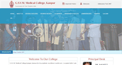 Desktop Screenshot of gsvmmedicalcollege.com