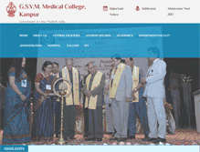 Tablet Screenshot of gsvmmedicalcollege.com